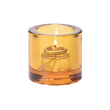 Hollowick Thick Round Amber Tealight 70mm x 73mm (Pack of 6)
