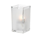 Hollowick Quad Clear Satin Panel Glass Votive 64mm x 110mm (Pack of 6)