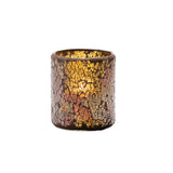 Hollowick Crackle Gold Crackle Glass Votive Lamp 76mm x 80mm (Pack of 36)