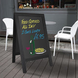 Olympia Pavement Board Black Wooden Frame 700x1200mm
