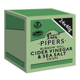 Pipers Burrow Hill Cider Vinegar & Sea Salt Premium Crisps 24x40g