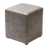 Cube Faux Leather Bar Stool Ash (Pack of 2)