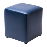 Cube Faux Leather Bar Stool Midnight (Pack of 2)