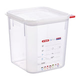 Araven Squared Transparent Polypropylene Container with Lid 4Ltr