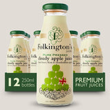 Folkington's Juices Apple Glass Bottle 250ml (Pack of 12)
