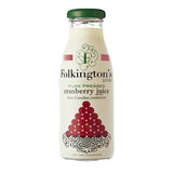 Folkington's Juices Cranberry Glass Bottle 250ml (Pack of 12)