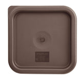 Hygiplas Square Food Storage Container Lid Brown Large