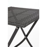 Bolero PE Wicker Folding Square Table 600mm