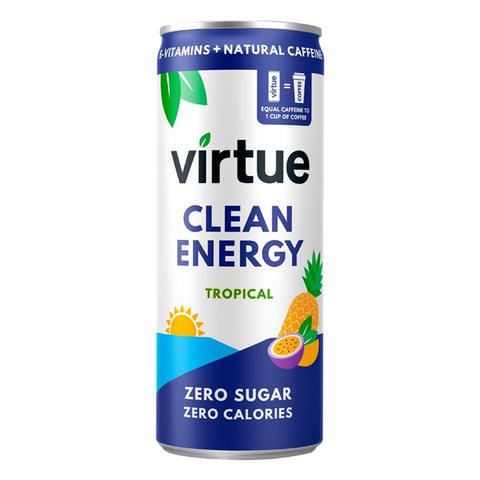 Virtue Clean Energy Tropical Drink 250ml (Pack of 12)