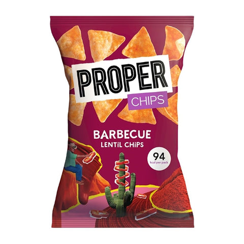 Properchips Impulse BBQ Lentil Chips 20g (Pack of 24)