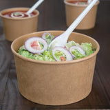 Fiesta Green Compostable Round Kraft Salad Bowls 1000ml - 35oz (Pack of 300)