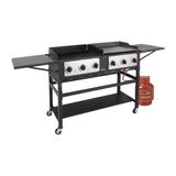 Buffalo 6 Burner Combi BBQ Grill and Griddle