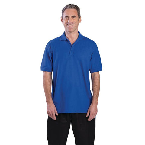 Unisex Polo Shirt Royal Blue M