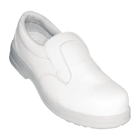 Lites Unisex Safety Slip On White Size 38