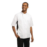 Whites Nevada Black and White Unisex Chefs Jacket Size L
