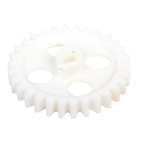 Perforated drive gear + pin