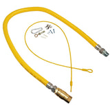 Connect2Gas Braided Quick Release Gas Hose 1/2"x1250mm