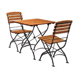 Arch Square Dining Set - Table and 2 Chairs