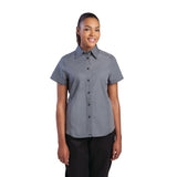 Chef Works Womens Grey Cool Vent Chef Shirt M