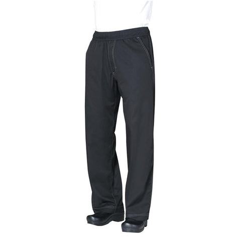 Chef Works Unisex Cool Vent Baggy Chefs Trousers Black M