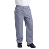 Whites Unisex Vegas Chefs Trousers Small Blue and White Check XL