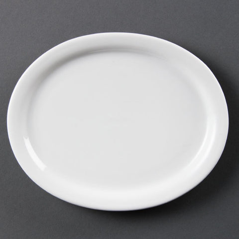 Olympia Whiteware Oval Platters 202mm