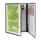 Securit Crystal Double Sided Menu Cover A4 Triple