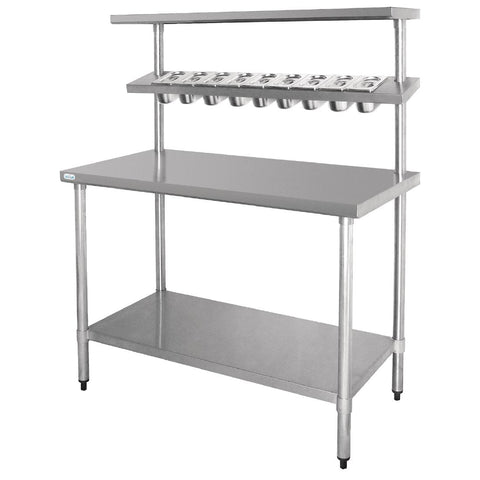 Vogue Stainless Steel Prep Station with Gantry Large