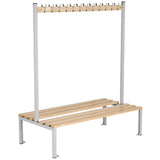 Double Sided Coat Hanger Bench 1500mm