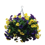 22 inch Purple and Yellow Pansy Ball