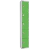 Elite Five Door Manual Combination Locker Locker Green
