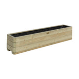Rowlinson Marberry Patio Layer Planter Natural Timber 150cm