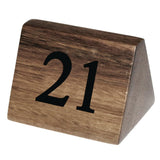 Wooden Table Number Signs Numbers 21-30