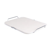 Rectangular Pizza Stone with Metal Serving Rack