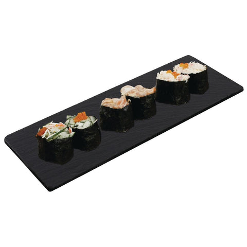 Olympia Smooth Edged Slate Platters 280 x 100mm