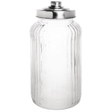 Olympia Ribbed Glass Storage Jar 1.4Ltr (Pack of 6)