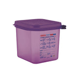 Araven Polypropylene 1/6 Gastronorm Food Container Purple 2.6L
