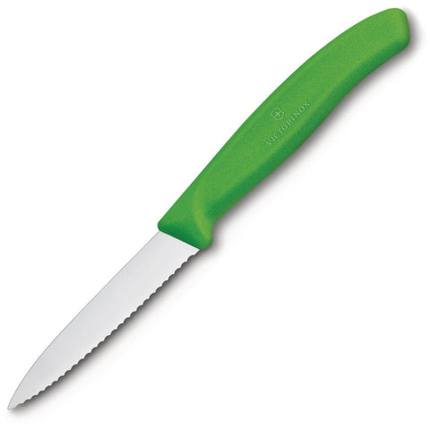Victorinox Serrated Paring Knife Green 8cm