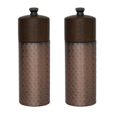 Olympia Copper Wood Salt and Pepper Mill Set