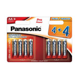Panasonic Pro Power Batteries AA 4+4 Free Promo Pack