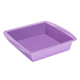 Hygiplas Flexible Silicone Square Bake Pan Purple 245mm