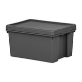 Wham Bam Recycled Storage Box & Lid Black 16Ltr