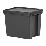 Wham Bam Recycled Storage Box & Lid Black 24Ltr