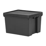 Wham Bam Recycled Storage Box & Lid Black 45Ltr