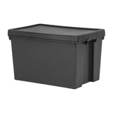 Wham Bam Recycled Storage Box & Lid Black 62Ltr