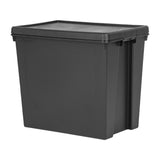 Wham Bam Recycled Storage Box & Lid Black 92Ltr