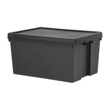 Wham Bam Recycled Storage Box & Lid Black 96Ltr