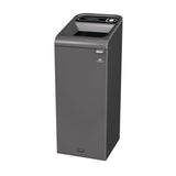 Rubbermaid Configure Recycling Bin with Landfill Label Black 57Ltr