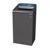 Rubbermaid Configure Recycling Bin with Paper Recycling Label Blue 87L