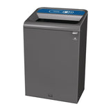 Rubbermaid Configure Recycling Bin with Paper Recycling Label Blue 125L